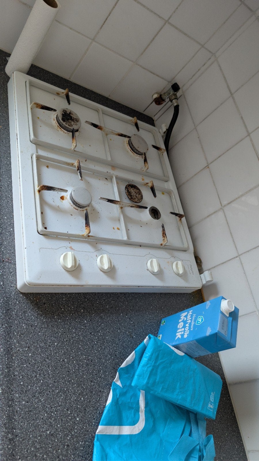 Gebruikt gasfornuis met 4 kookzones, Witgoed en Apparatuur, Kookplaten, Ophalen, Gebruikt, 4 kookzones, Gas