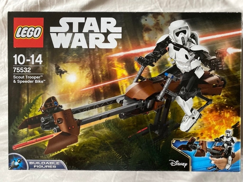 75532 Scout Trooper & Speeder Bike (2017), Ophalen, Compleet, Star Wars, Lego