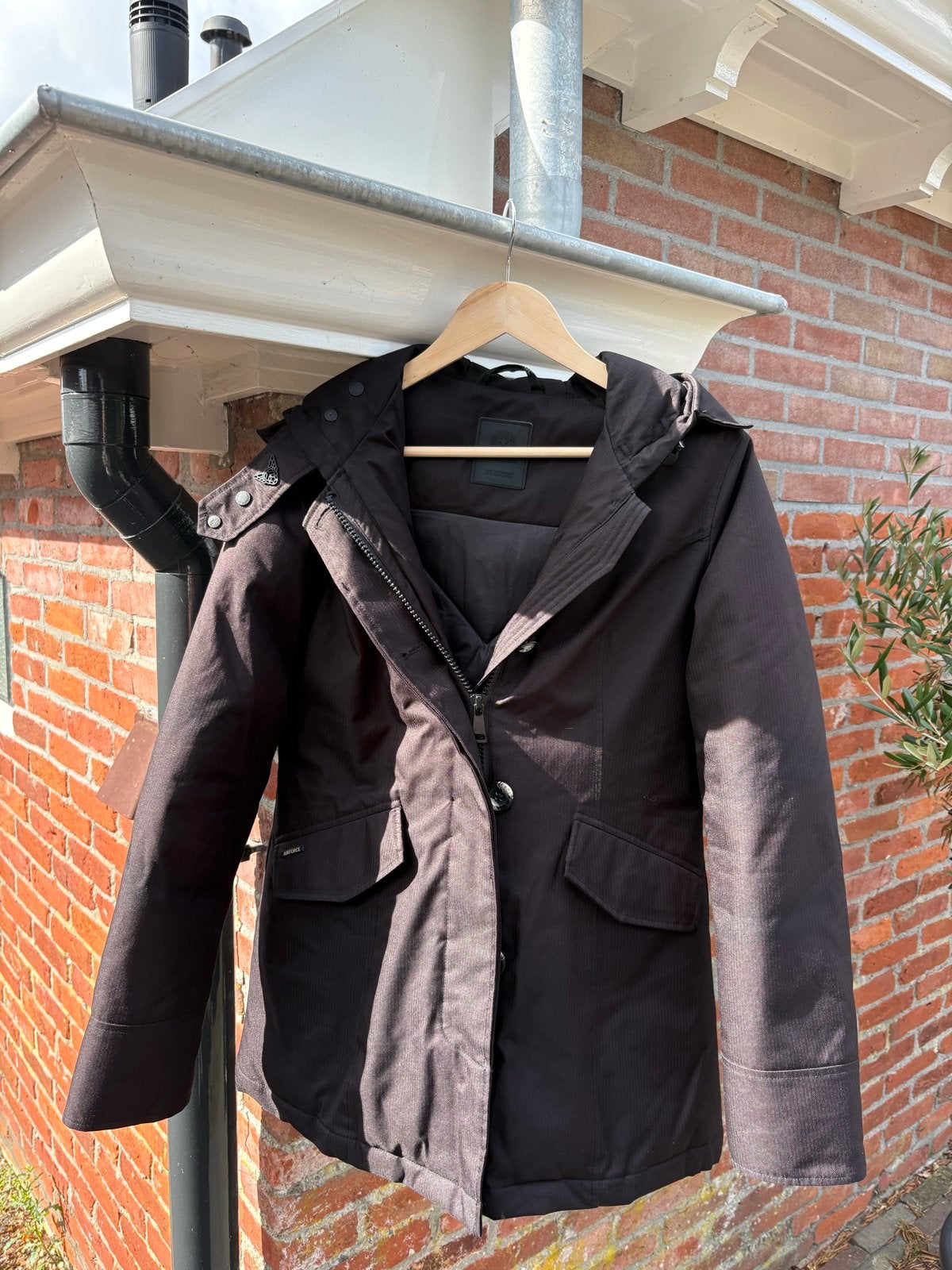 Airforce winterjas als nieuw - Maat 16Y, Ophalen of Verzenden, Zo goed als nieuw, Maat 42/44 (L), Zwart
