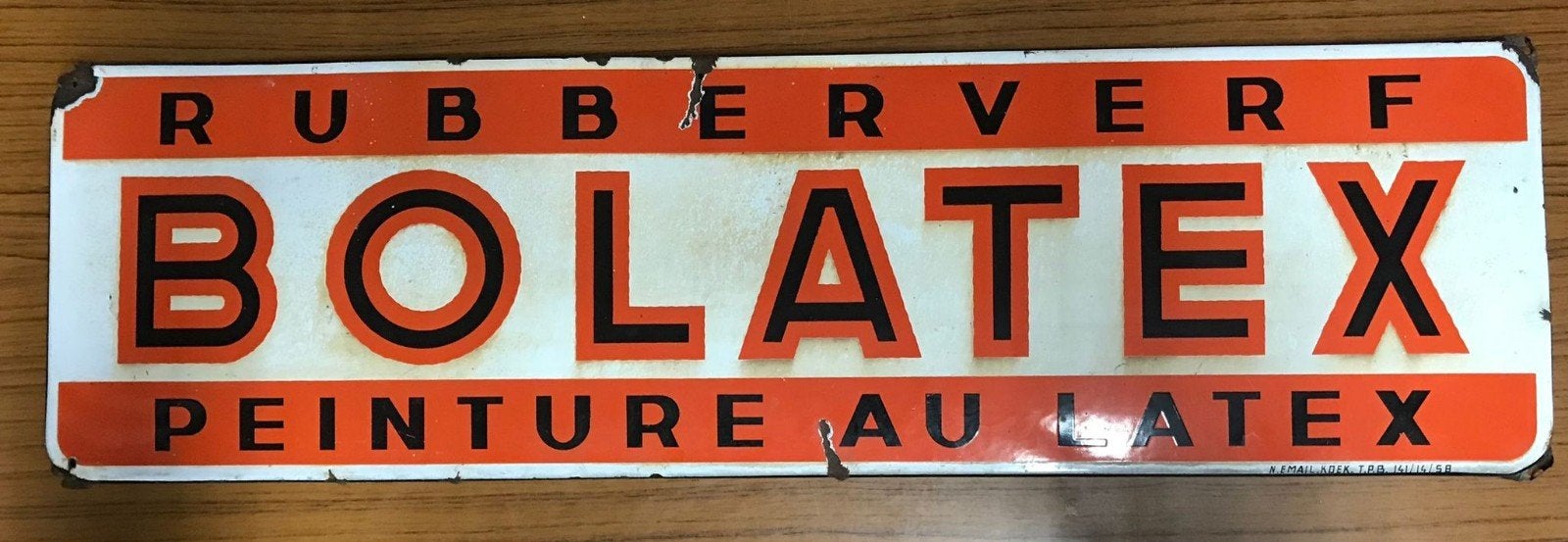 te koop emaille borden  diverse soorten en afmetingen, Verzamelen, Ophalen, Zo goed als nieuw, Reclamebord, Plaat of Schild, Overige merken