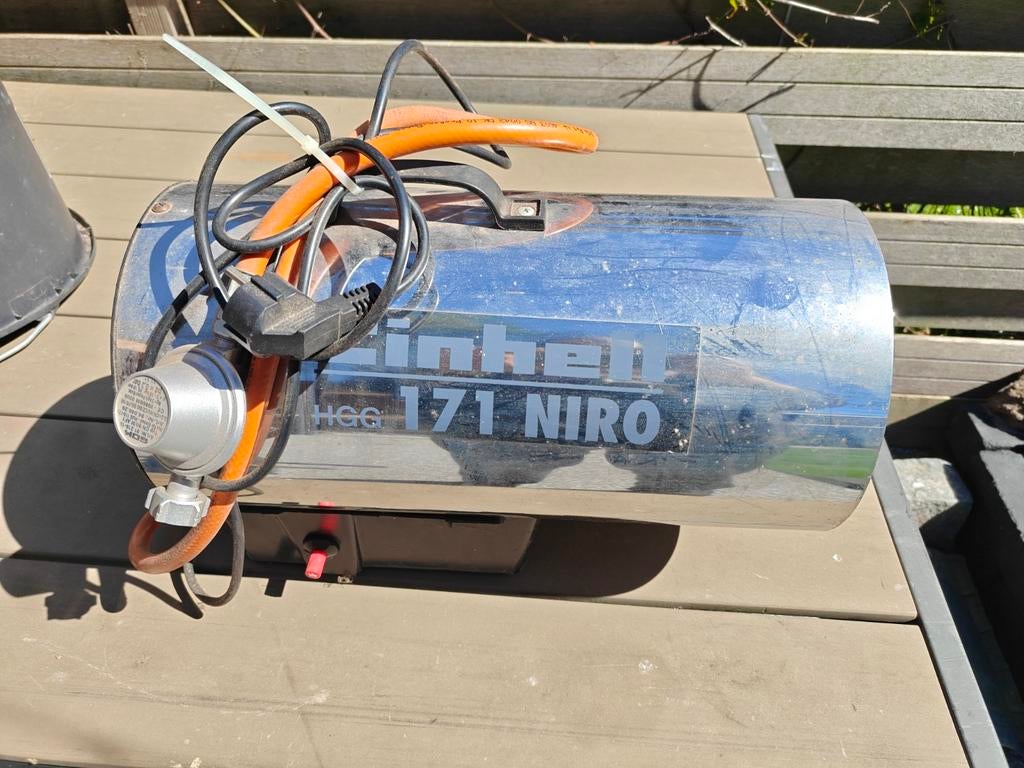 Einhell HGG 171 Niro heteluchtkanon - Weinig gebruikt, Doe-het-zelf en Verbouw, Verwarming en Radiatoren, Ophalen