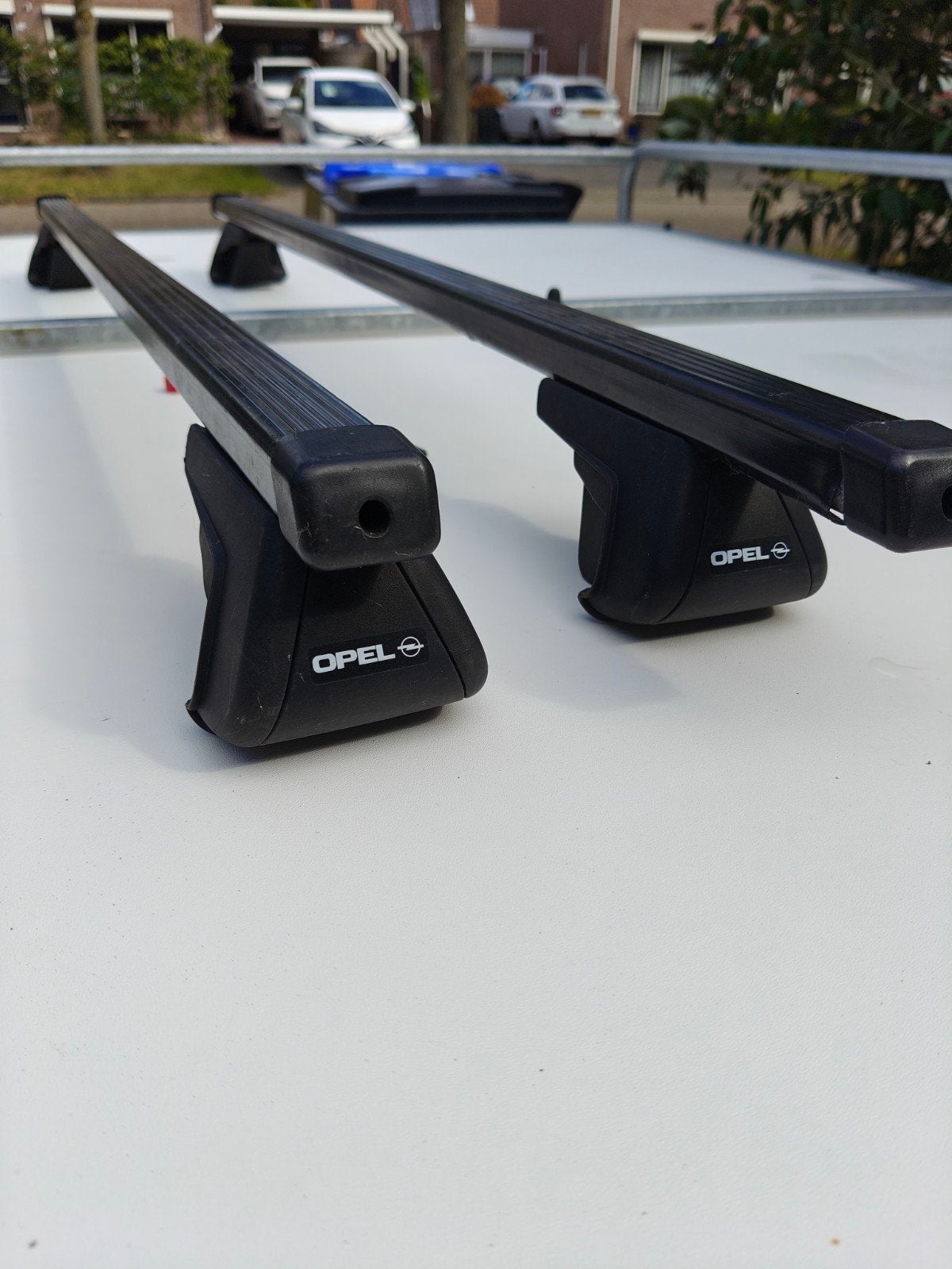 dakdragers Opel dakrails dragers, Ophalen, Gebruikt