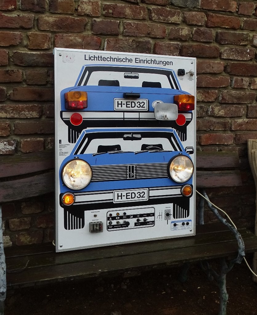 licht technische inrichting auto lichtschakelbord rijschool, Ophalen