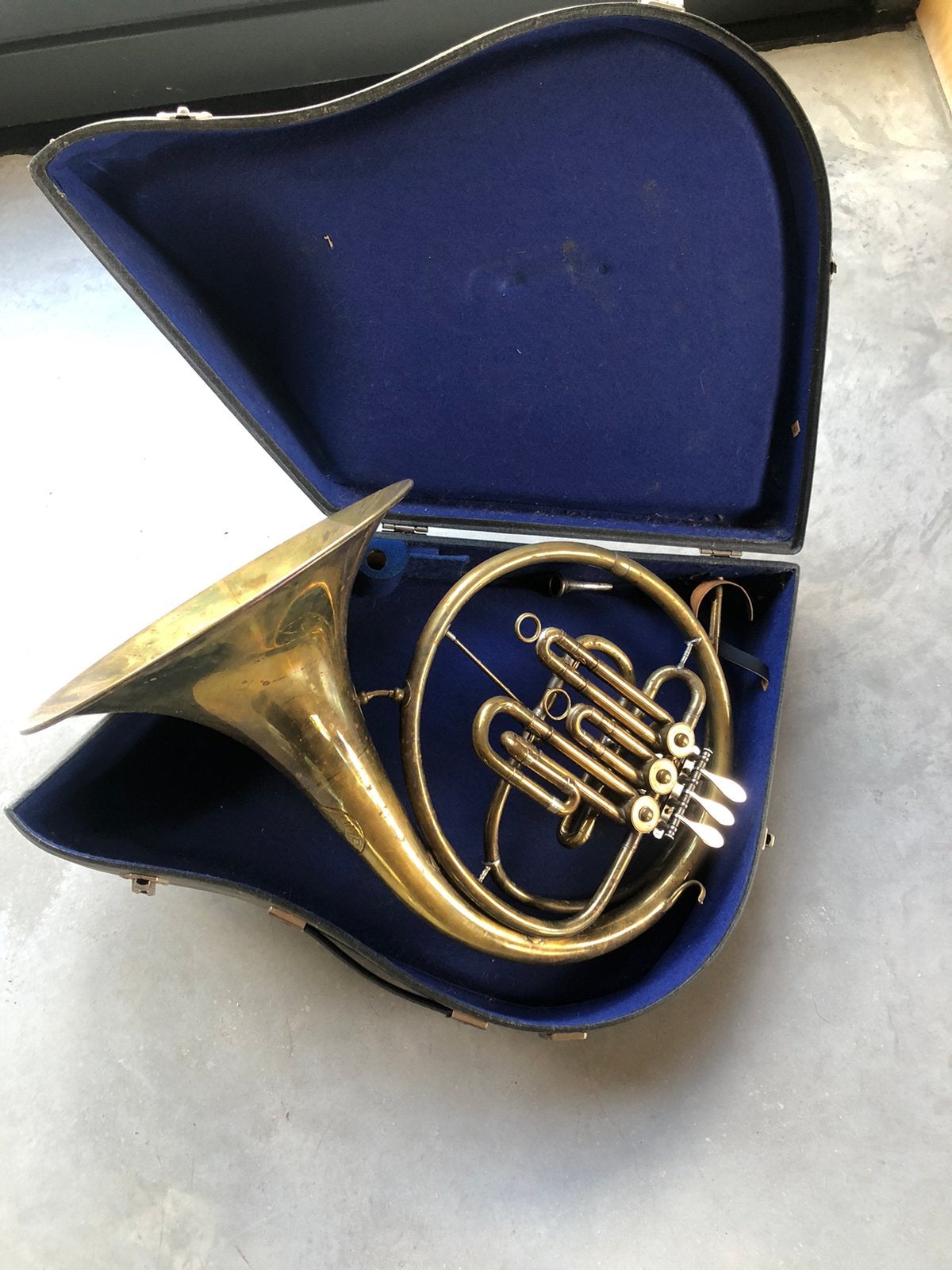Zoldervondst Hoorn muziekinstrument J. Steijn, Ophalen, Gebruikt