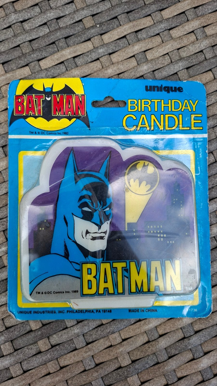 Vintage Batman Verjaardagskaars, Ophalen of Verzenden, Nieuw, Feestartikel, Verjaardag