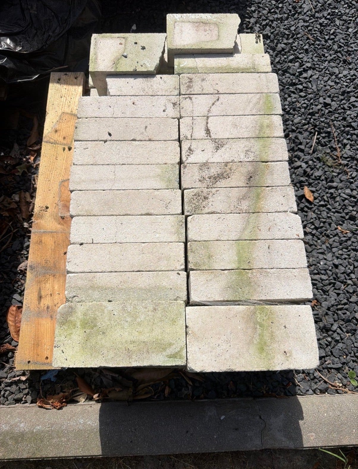 Gebruikte betonnen stenen -  tuin of pad, Ophalen, Gebruikt, Beton
