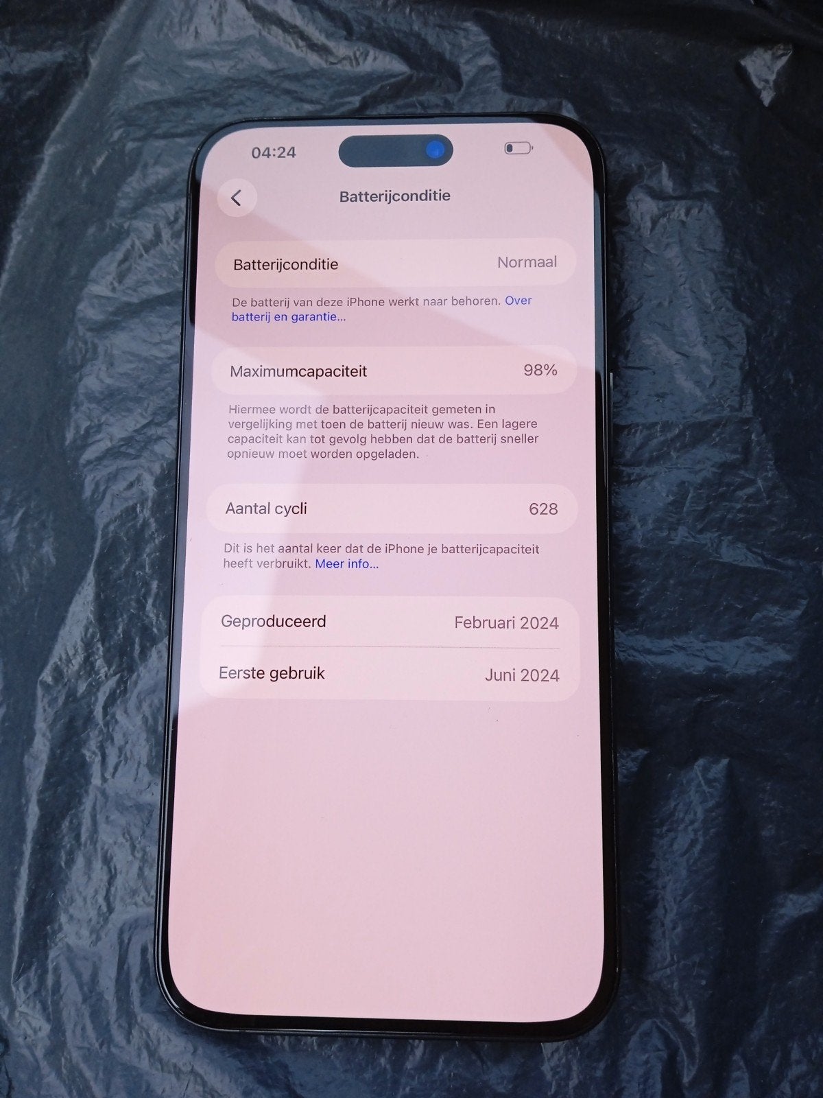 Iphone 15 Pro Max 256GB, Zwart, IPhone 15 Pro Max, Zo goed als nieuw, Ophalen