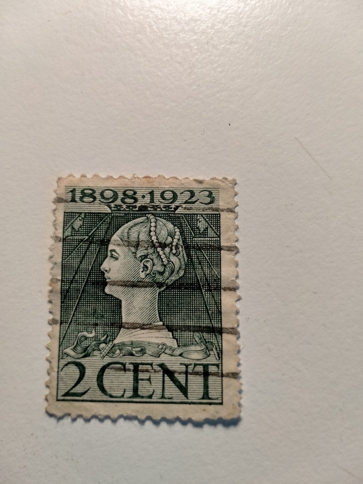 Nederlandse postzegel 2 cent 1898-1923 Koningin Wilhelmina, Postzegels en Munten, Ophalen of Verzenden