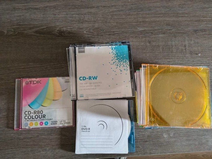 Diverse CD-R, CD-RW en DVD-R schijven, Computers en Software, Beschrijfbare discs, Ophalen, TDK, HEMA, Herschrijfbaar, Cd