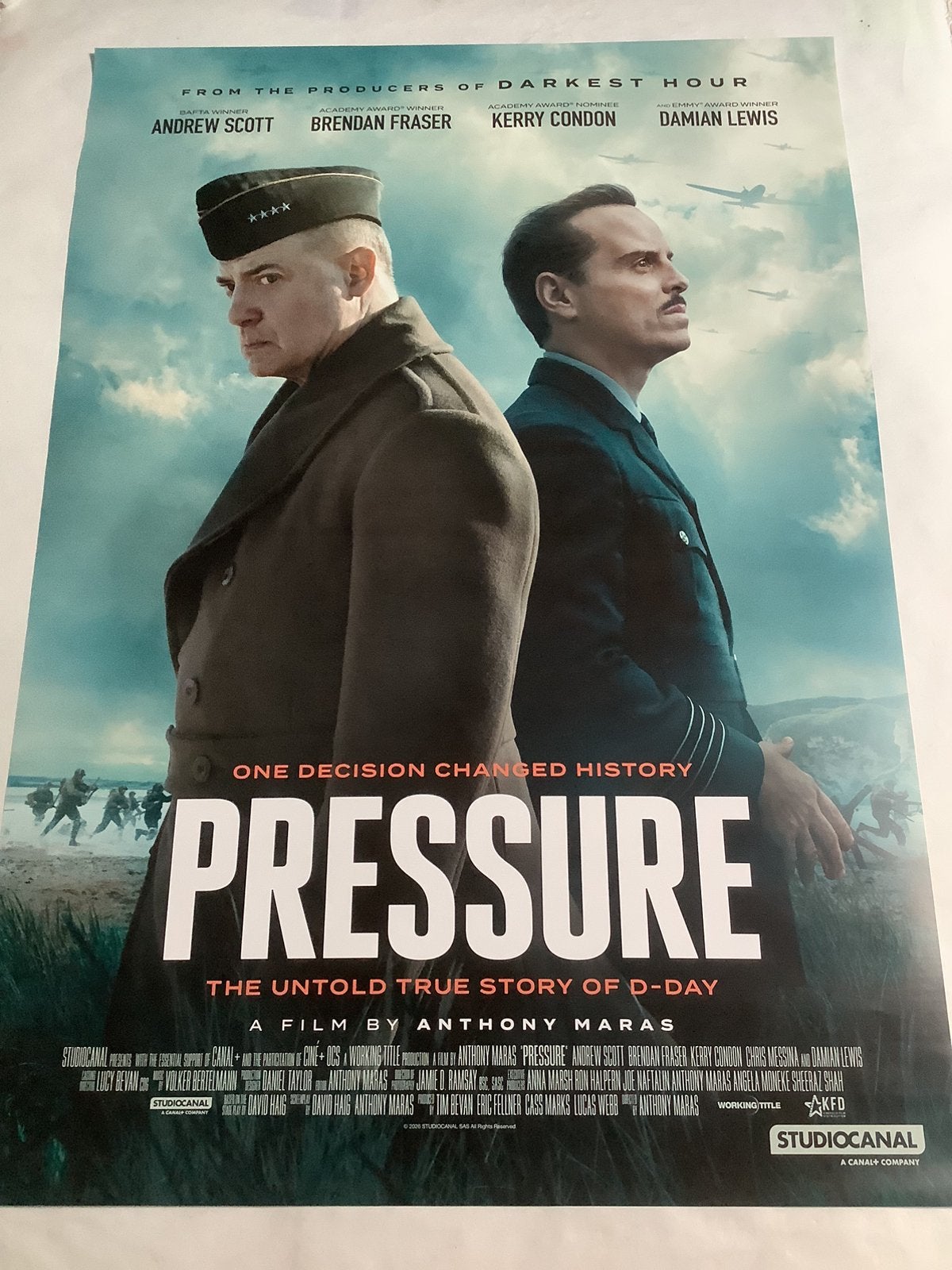 PRESSURE   FILMPOSTER   70-100 cm, Ophalen of Verzenden, Zo goed als nieuw, A1 t/m A3, Film en Tv