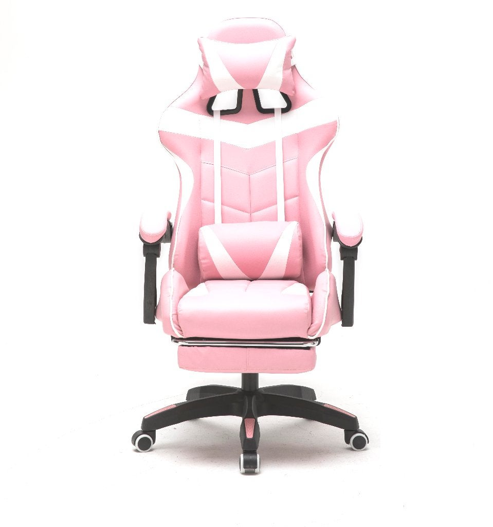 VDD Gaming Gamestoel Cyclone - Bureaustoel met Voetsteun, Ophalen, Gaming bureaustoel, Nieuw, Roze