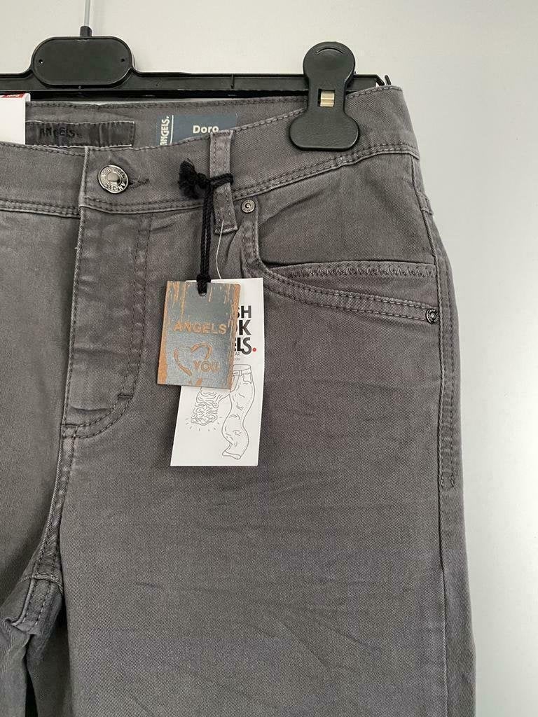 F1245 Nieuw: Angels: spijkerbroek jeans 36=S broek L32 grijs, Nieuw, Ophalen of Verzenden, W28 - W29 (confectie 36), Angels