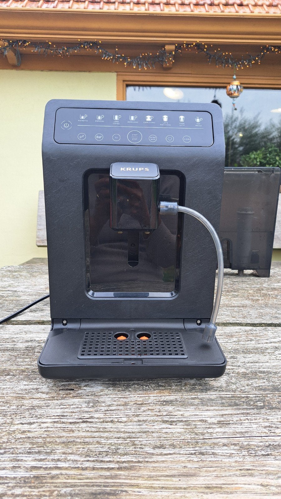 Krups EA89 Volautomatische Espressomachine, Afneembaar waterreservoir, Espresso apparaat, Zo goed als nieuw, 4 tot 10 kopjes