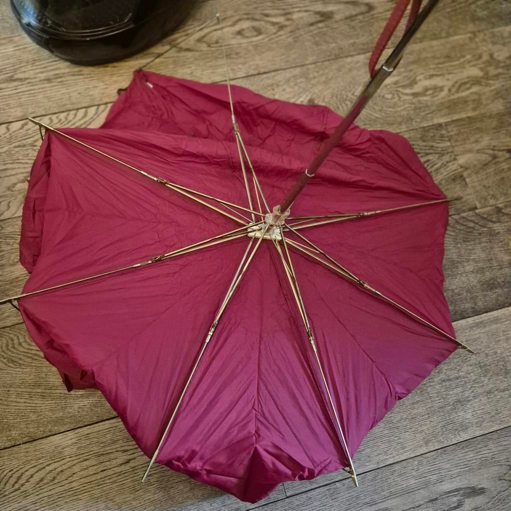 Bordeauxrode paraplu, inklapbaar, Sieraden, Tassen en Uiterlijk, Paraplu's, Ophalen of Verzenden