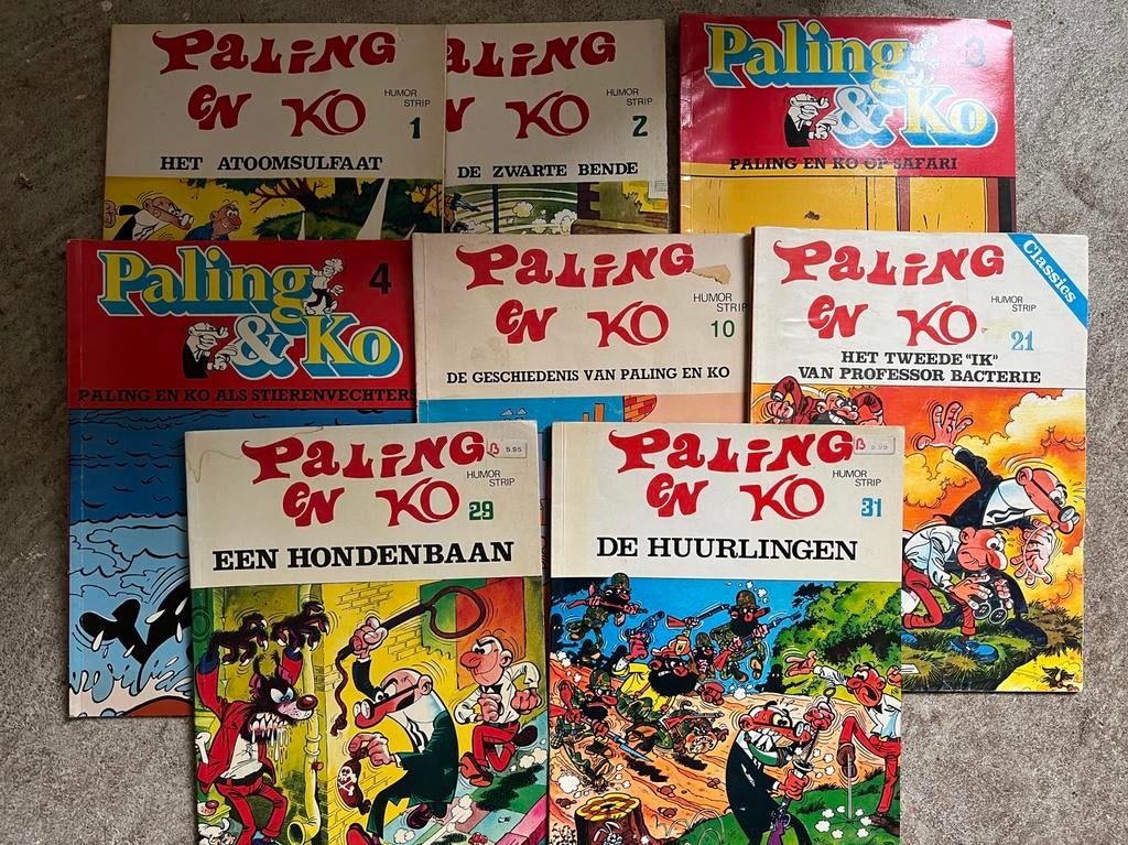 Paling en Ko stripboeken, Boeken, Stripboeken, Meerdere stripboeken, Ophalen, Gelezen