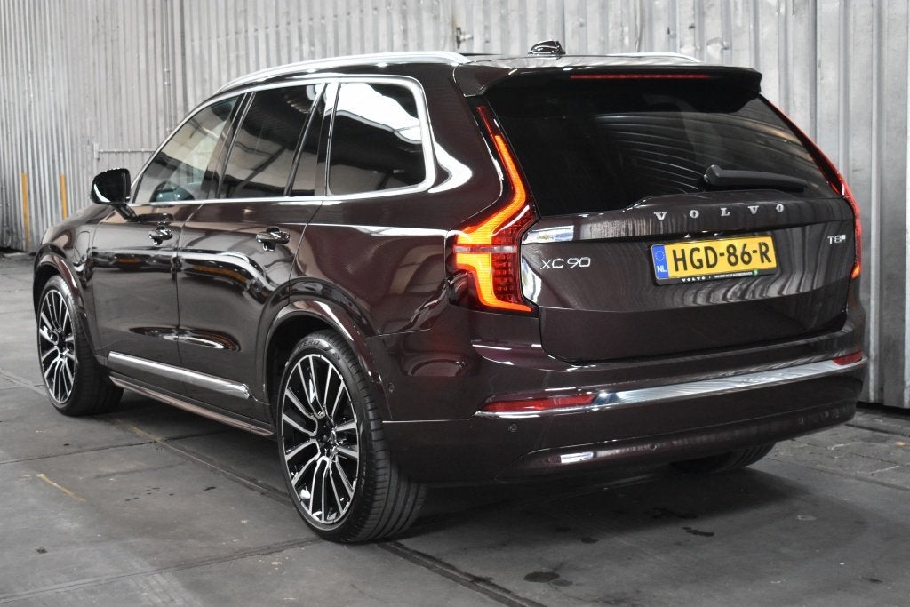Volvo XC90 T8 455PK AWD Ultra Bright | Trekhaak | Massagefun, Auto's, Gebruikt, 4 cilinders, Adaptive Cruise Control, Hybride Elektrisch/Benzine