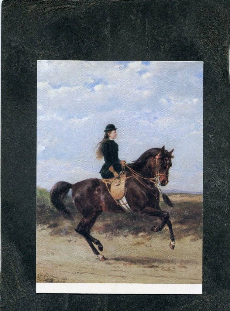 Ansicht Otto Eerelman - Koningin Wilhelmina te paard, Verzenden, 1980 tot heden, Ongelopen