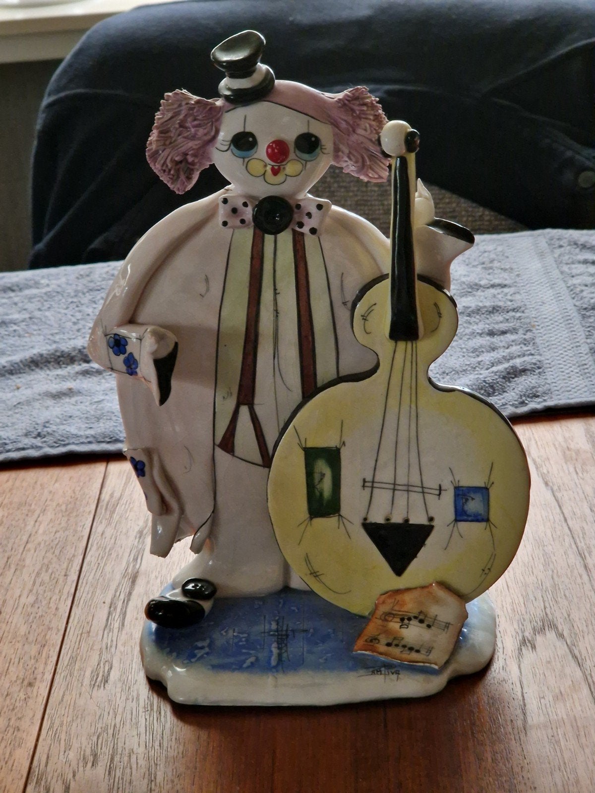 Unieke clownsbeeldje cello Italiaanse maestro Lino Zampiva, Ophalen of Verzenden, Zo goed als nieuw, Fantasy