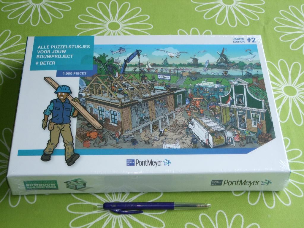Nieuw in seal: PontMeyer Limited edition nr 2 puzzel, Ophalen of Verzenden, 500 t/m 1500 stukjes, Nieuw, Legpuzzel