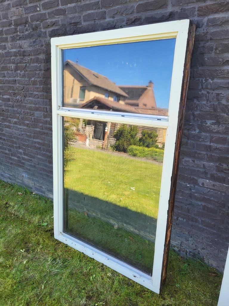 Hardhouten raamkozijn 3x, Raamkozijn, 75 tot 150 cm, Hout, Ophalen