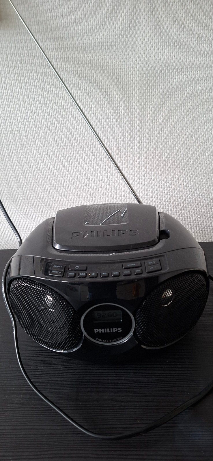 Philips CD-speler met radio - Zwart, Ophalen, Gebruikt, Radio, Met cd-speler