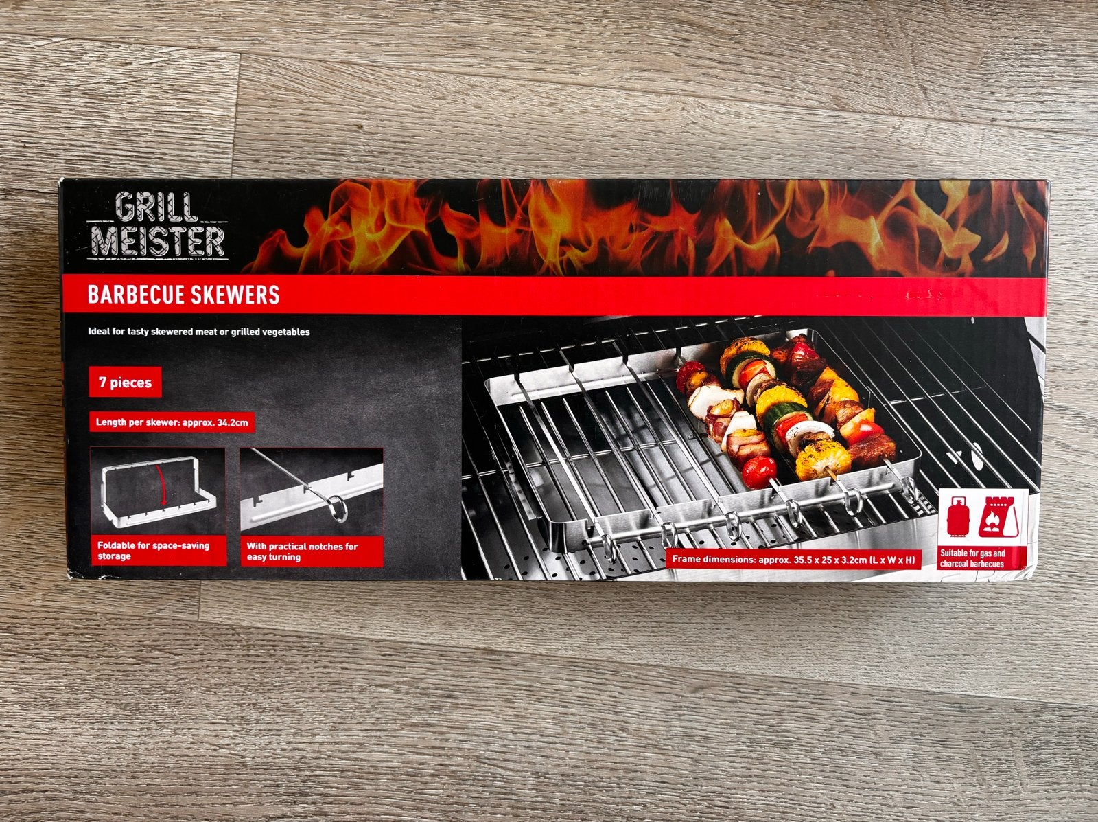 Grill Meister Barbecue Spiezen Set - 7 Stuks, Ophalen of Verzenden, Nieuw