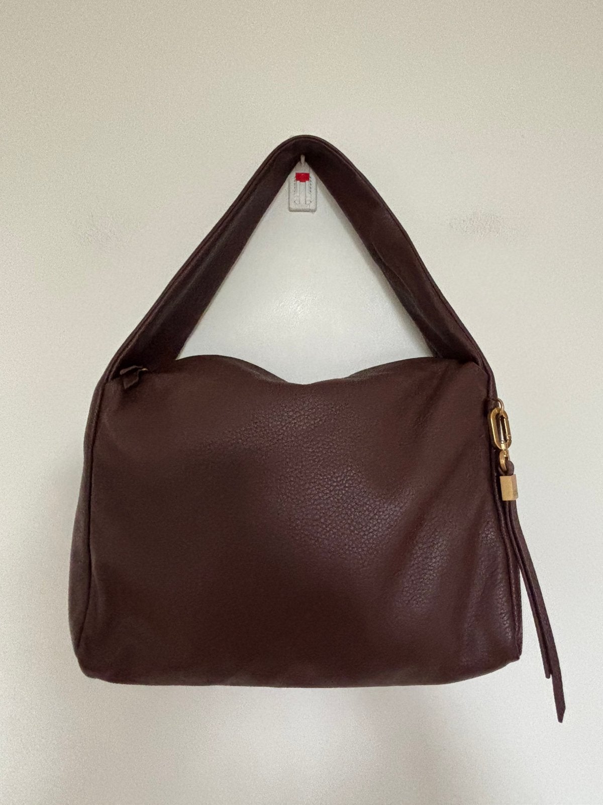 Tommy hilfiger leather bag, Ophalen of Verzenden, Zo goed als nieuw, Blauw, Handtas