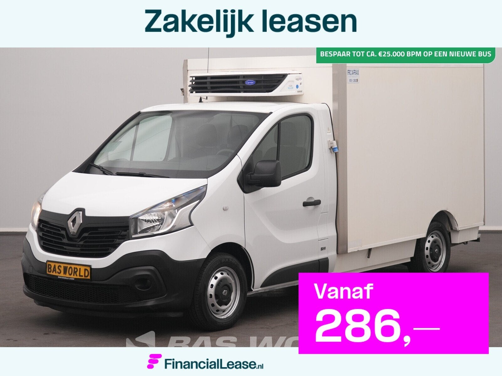 Renault Trafic 125PK Lamberet Koelwagen Carrier Xarios 350mt, Gebruikt, Euro 6, 4 cilinders, 2000 kg