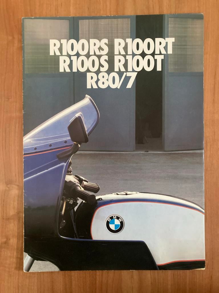 BMW R100RS R100RT R100S R100T R80/7 Brochure, Boeken, Motoren, Zo goed als nieuw, Merk of Model, Ophalen of Verzenden