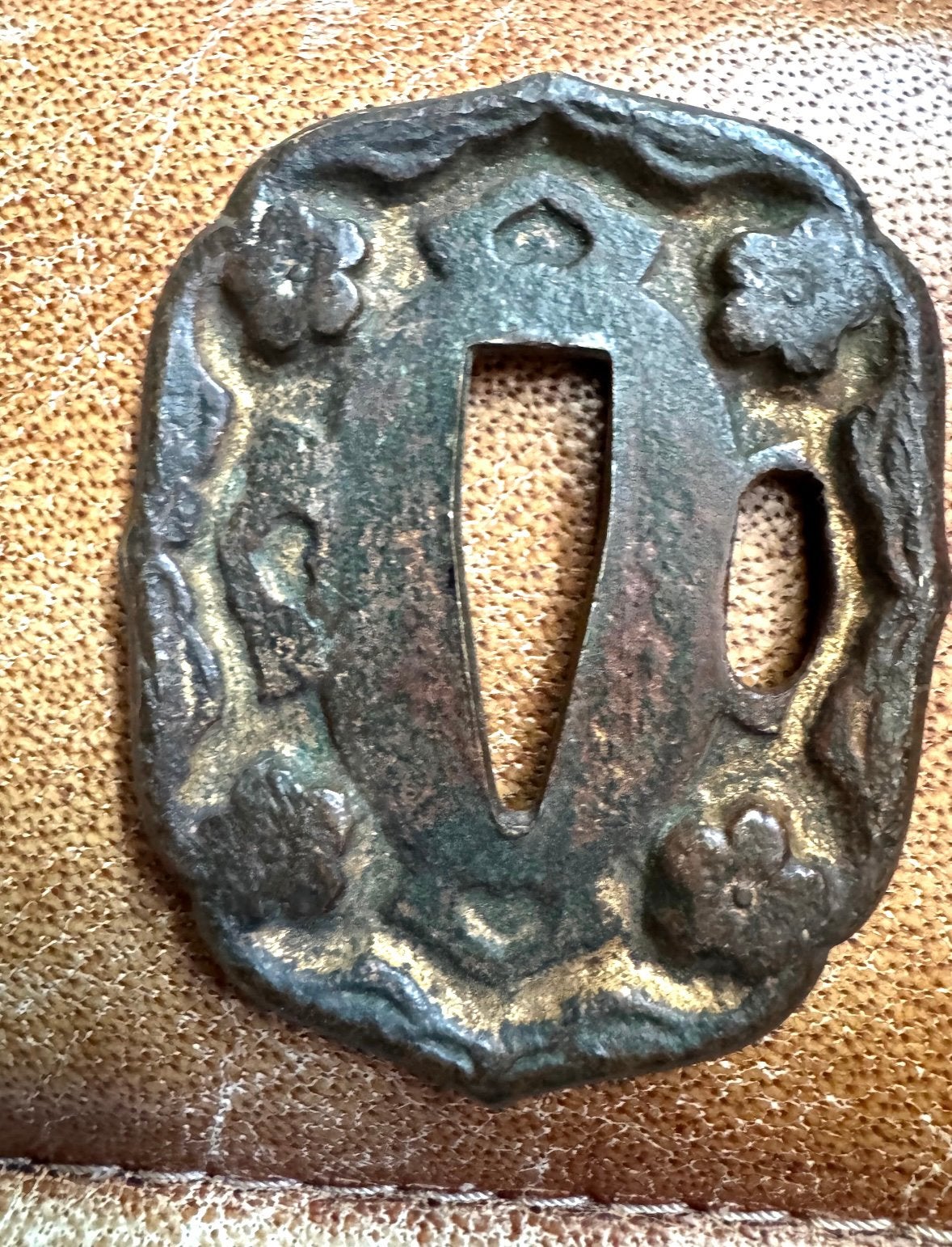 Tsuba Shin gunto katana, Ophalen of Verzenden, Landmacht, Azië, Zwaard of Sabel