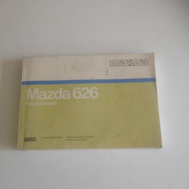 Mazda 626 Instructieboekje        1989     NL, Ophalen of Verzenden