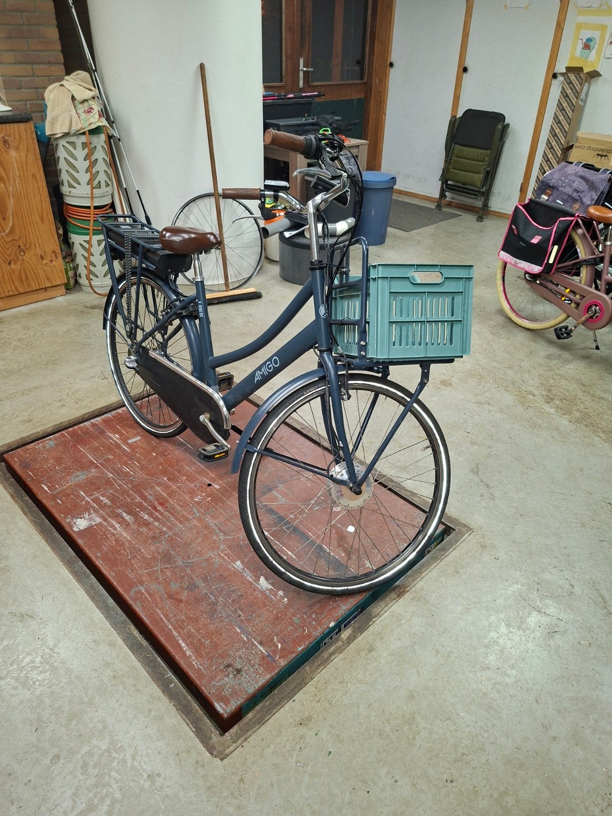 Amigo E-pulse elektrische damesfiets 28 inch, Terugtraprem, Gebruikt, Versnellingen, Ophalen