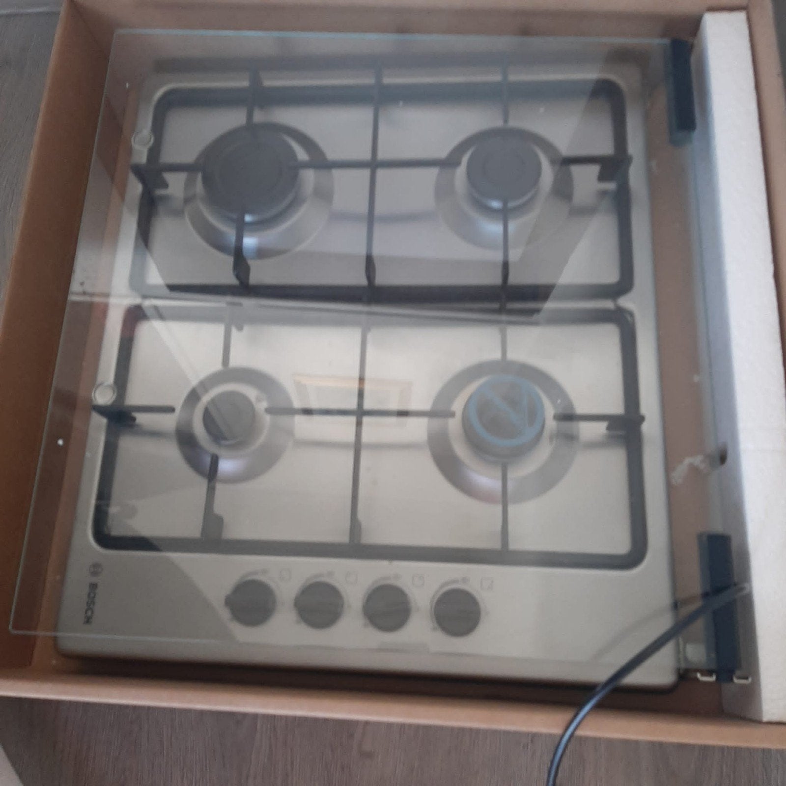 Bosch gaskookplaat - zo goed als nieuw, Ophalen, Zo goed als nieuw, Gas, 4 kookzones