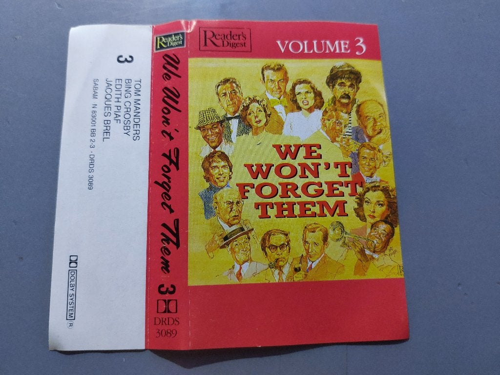 WE WON'T FORGET THEM VOLUME 3 (MC), Cd's en Dvd's, Cassettebandjes, Ophalen of Verzenden, Zo goed als nieuw, Origineel, Met bewaardoos, rek of koffer
