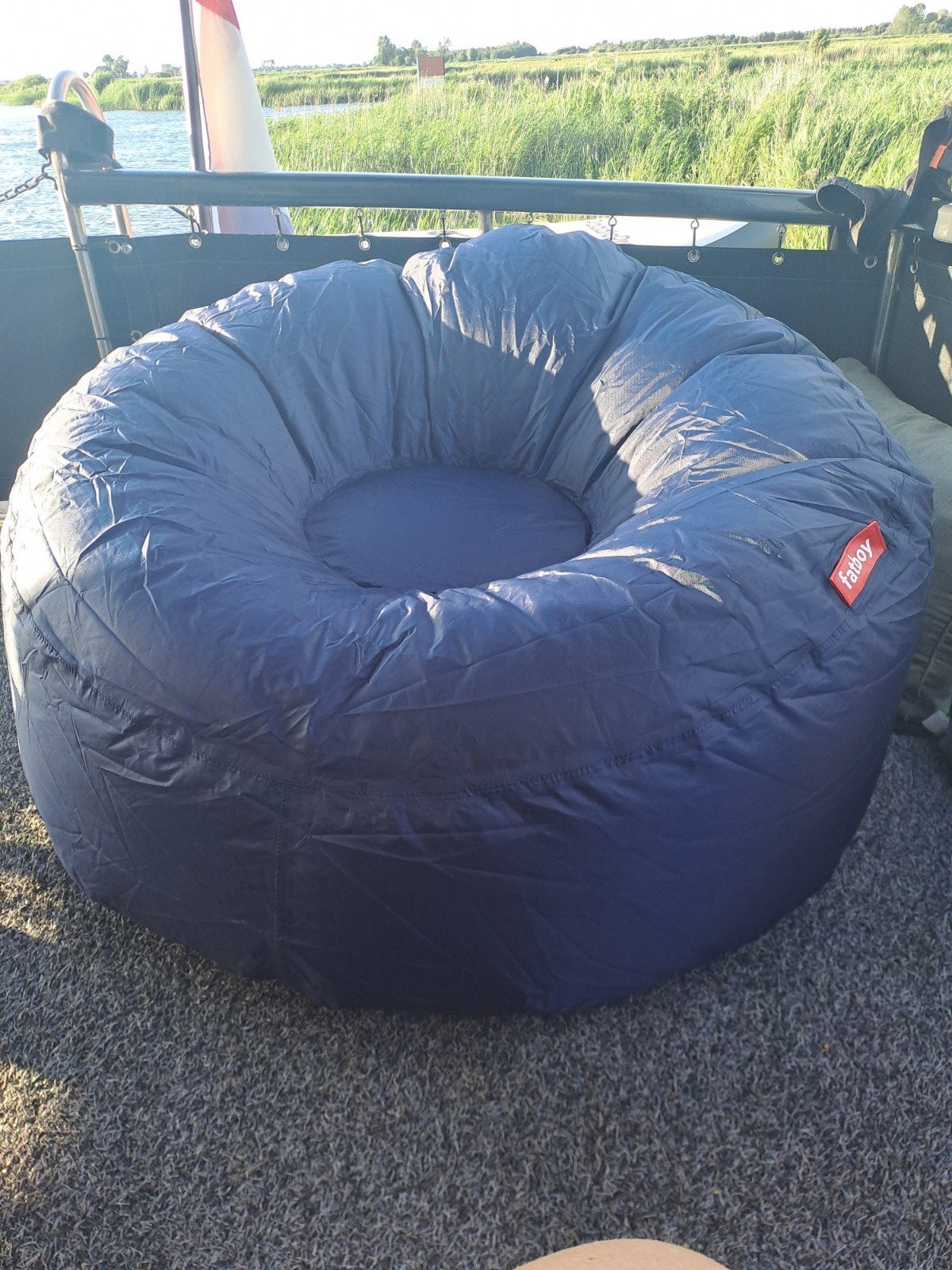 Fatboy Lamzac O 3.0 - Zitzak marineblauw, Huis en Inrichting, Zitzakken, Ophalen of Verzenden, Zo goed als nieuw