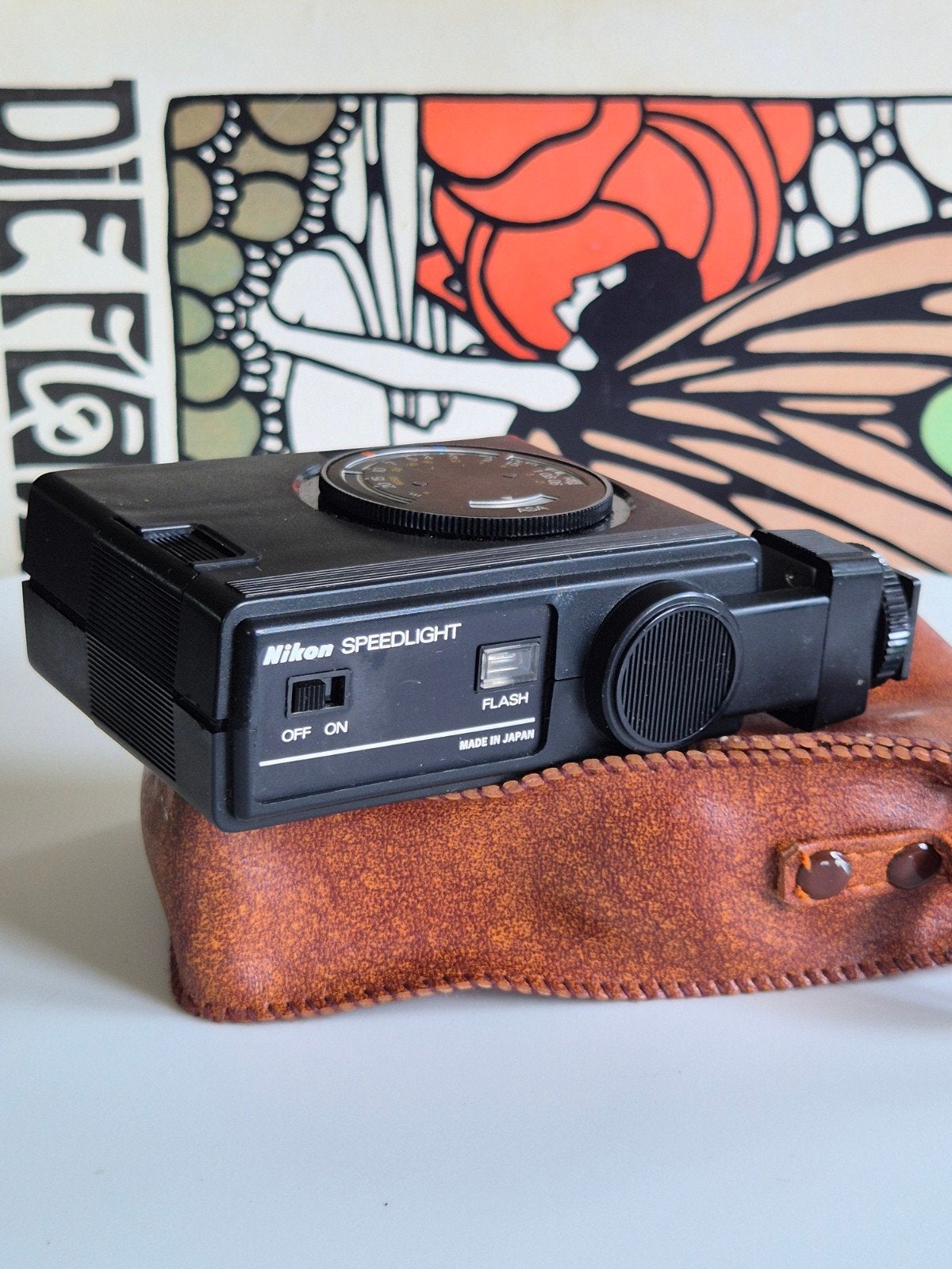 Vintage Nikon Speedlight SB-E Flitser Origineel Tasje, Nikon, Info@nikon.com, Gebruikt, Voor analoge fotografie