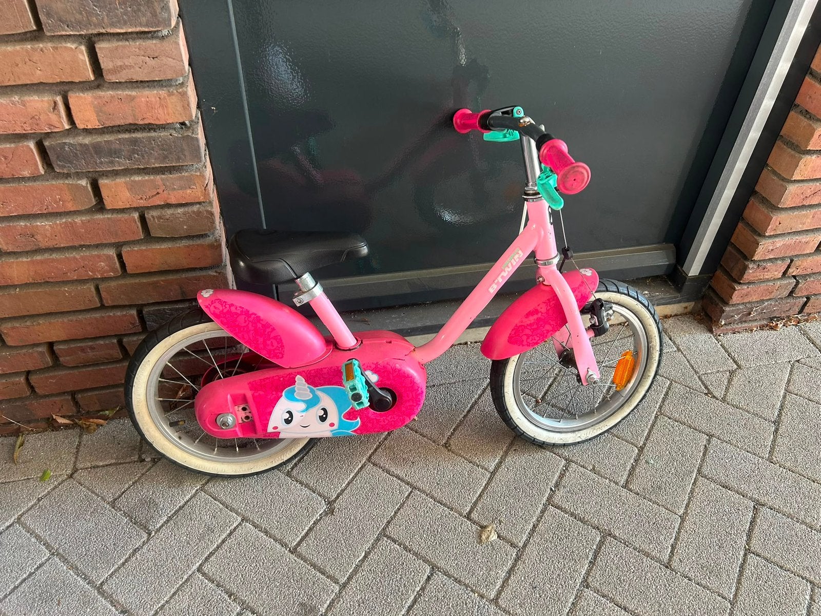 Kinderfiets 12 inch BTWIN, Fietsen en Brommers, Fietsen | Kinderfietsjes, Ophalen, Gebruikt, Minder dan 16 inch, Zijwieltjes