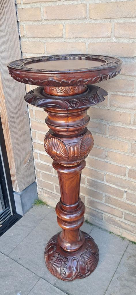 Antieke Massieve Zuil/Sokkel:, Ophalen of Verzenden
