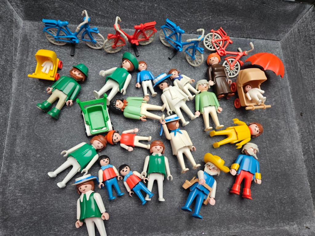 Vintage playmobil poppetjes fiets, Ophalen of Verzenden