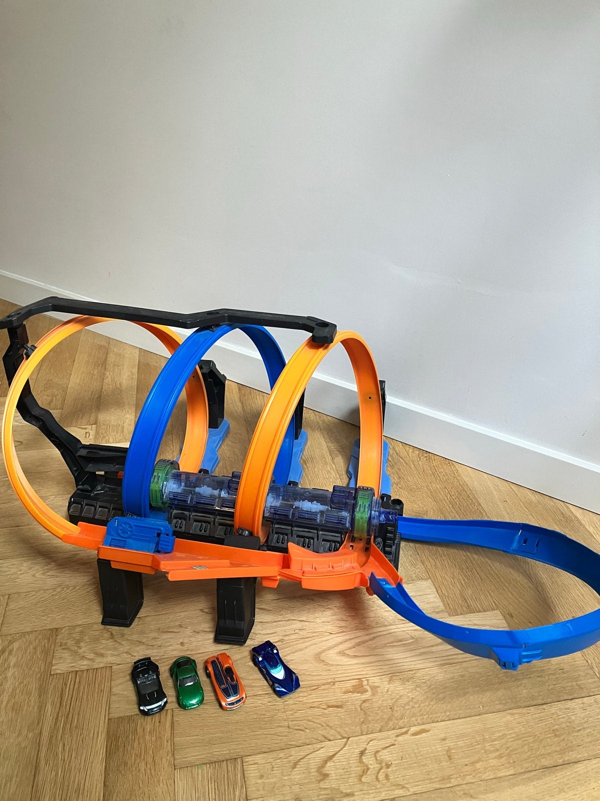 Hot Wheels Kurkentrekker Crash Racebaan met auto's, Ophalen, Gebruikt