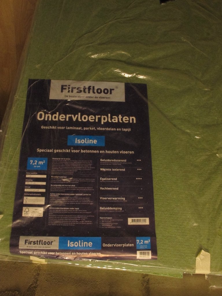 Laminaat ondervloer gratis, Ophalen, Overige materialen, 30 cm of meer, 50 tot 150 cm