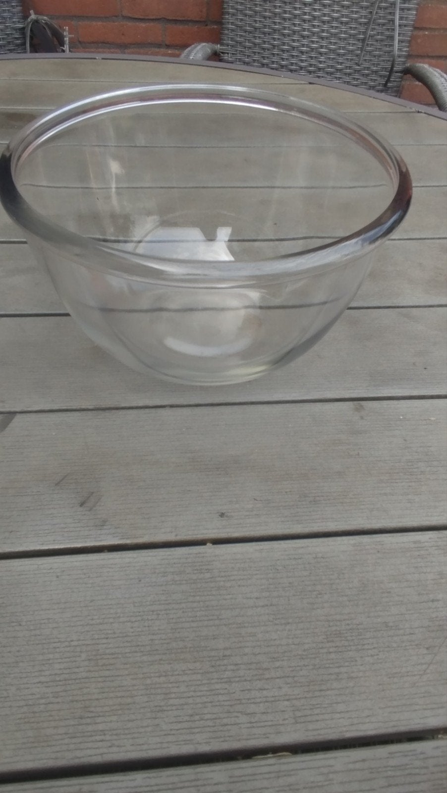 grote glazen kom, Ophalen, Rond, Glas