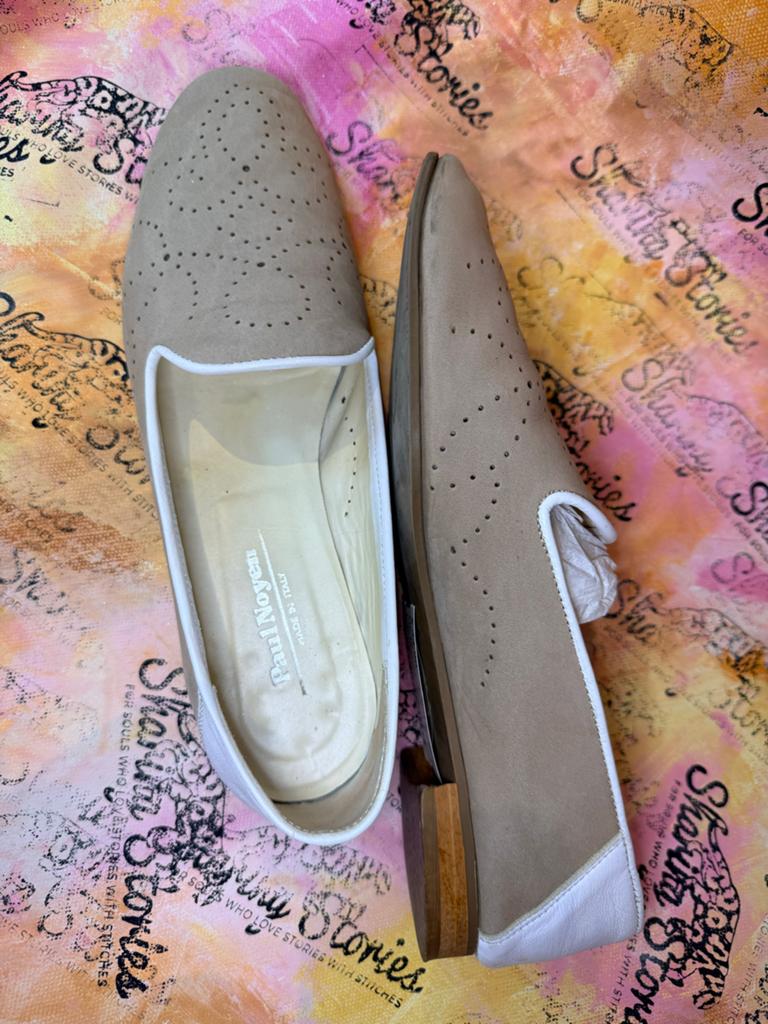 Paul Noyen Leren Loafers Maat 38, Kleding | Dames, Schoenen, Ophalen of Verzenden, Gedragen, Beige, Instappers