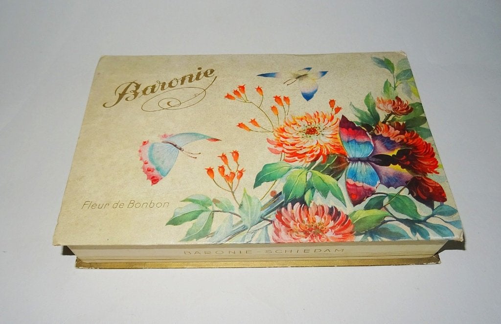 Doos Baronie bonbons met Vlinders en bloemen, Ophalen of Verzenden, Zo goed als nieuw, Overige typen