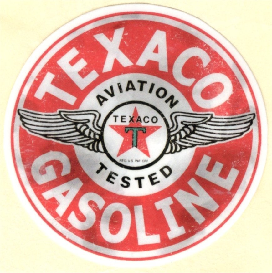 Texaco Aviation Gasoline sticker #13, Verzenden