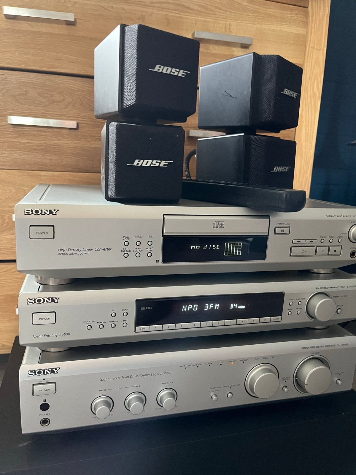 Sony Hifi Set met Bose Speakers (301 Series II), Gebruikt, Sony, Cd-speler, Losse componenten