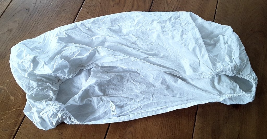 Hoeslaken voor matrasje van wieg of kinderwagen - Hema, Kinderen en Baby's, Lakentje, Ophalen of Verzenden, Wit, Hema