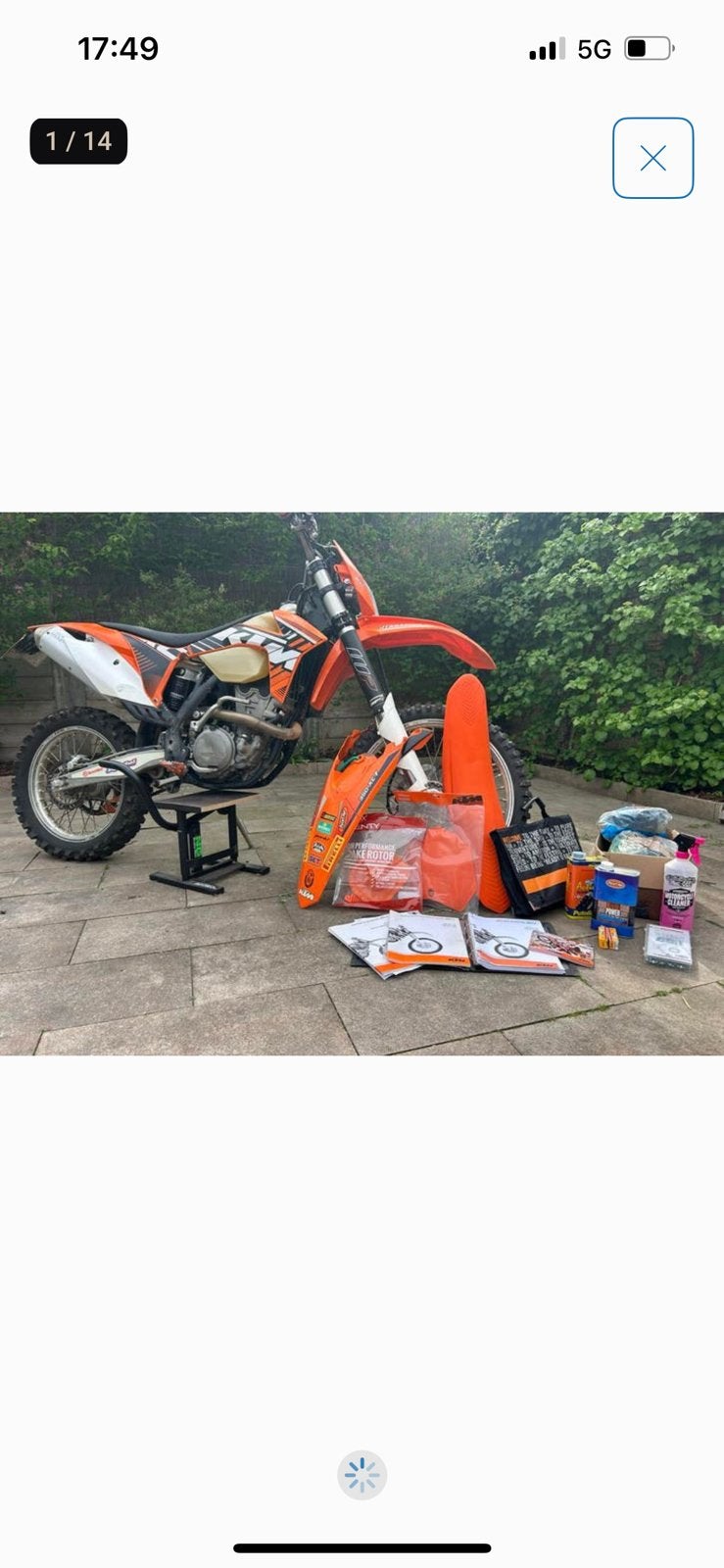 Ktm 350cc exc-f enduro, Ophalen, Zo goed als nieuw, Overige merken