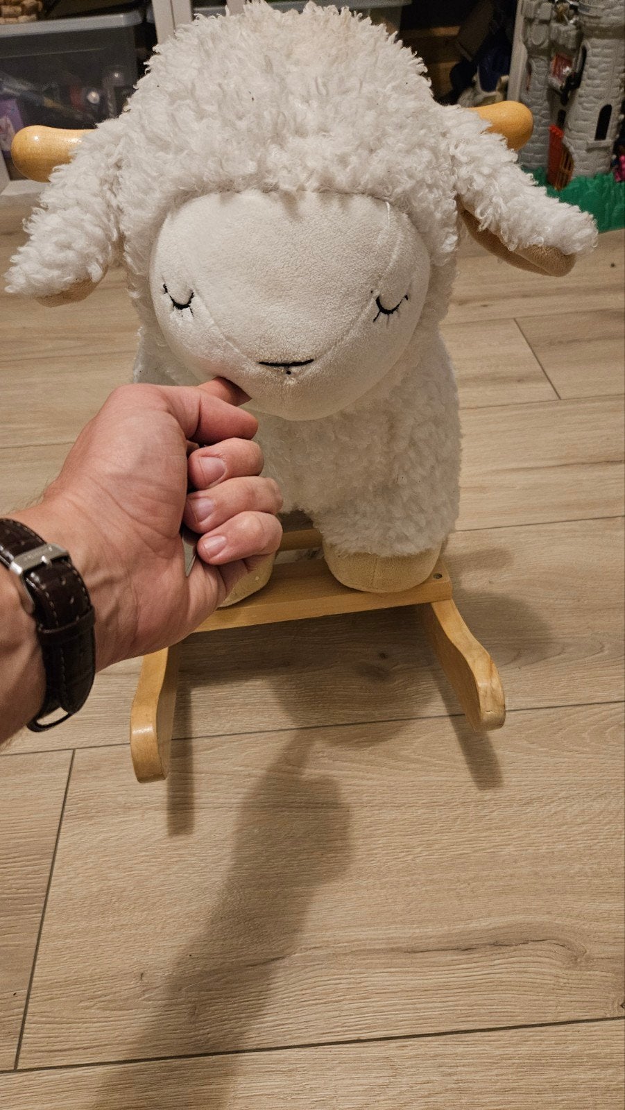 Schattig schaap hobbelpaard, Ophalen, Zo goed als nieuw, Overige typen