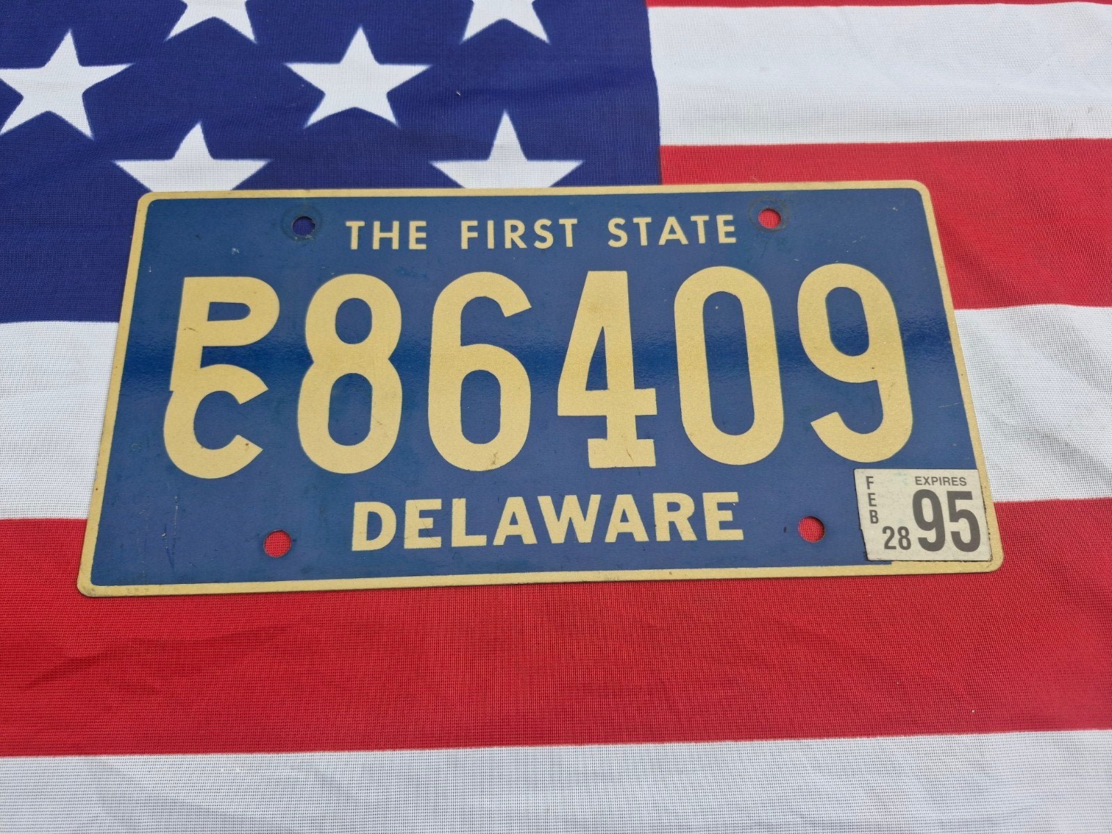 Kentekenplaat Delaware USA Nummerplaat nummerbord License VS, Ophalen of Verzenden, Gebruikt, Auto's